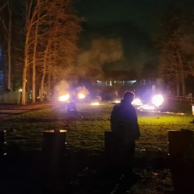 Poulpo Studio - Projection de flammes pour l'évènement Lumières en Seine