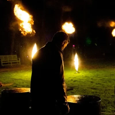 Poulpo Studio - Projection de flammes pour l'évènement Lumières en Seine