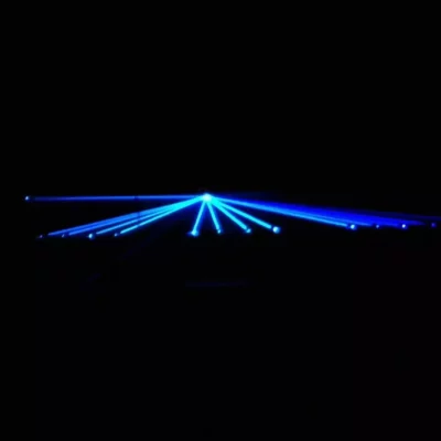 Concepts show - Projection laser - spider bleu