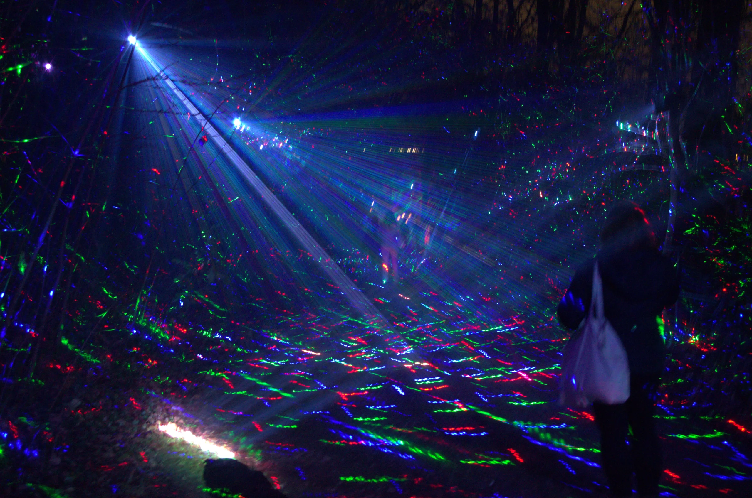 Laserworld lors de l'évènement Lumières en Seine à Saint-Cloud